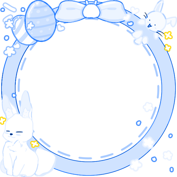 pastel blue easter decor by teto Decoration